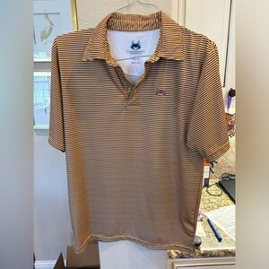 Performance polo - purple and gold!